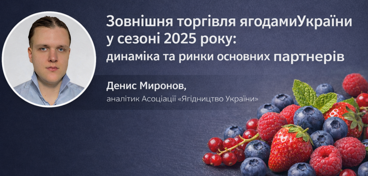Зовнішня торгівля ягодами України у сезоні 2025 року: аналітичний огляд